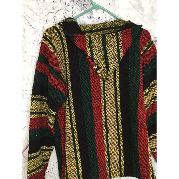 Artesanias Cuamatzi Women’s Medium Rug Baja Hoodie Boho Mexican Art Top - Picture 8 of 12